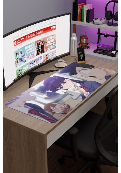 Komi Can't Communicate Dikişli Kauçuk Oyuncu Mousepad V4 - 90x40 Xxl Gaming Mouse Pad