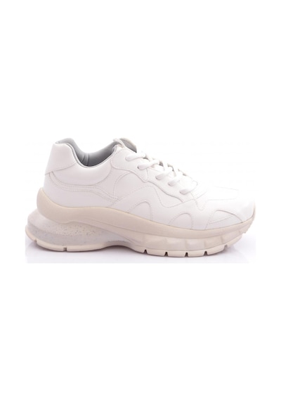 Dgn 55130-22y Kadın Mega Kalın Taban Sneakers Ayakkabı Beyaz