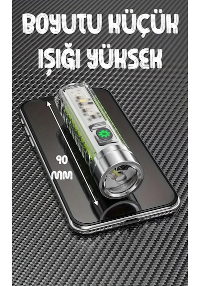 Çakarlı Ledli Şarjlı 9 Uv Işıklı Sos Acil Durum Anahtarlık Mini El Feneri 130 Lümen 3w 47740 Şeffaf Çakarlı Ledli Şarjlı 9 Uv Işıklı Sos Acil Durum Anahtarlık Mini El Feneri 130 Lümen 3w 47740 Şeffaf