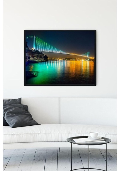 Istanbul Boğazı Manzara Çerçeveli Tablo 2 40x50cm