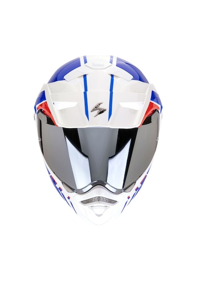 Scorpion Adx-2 Lewis Adv Motosiklet Kaskı Beyaz Mavi Kırmızı Beyaz - Mavi - Kırmızı