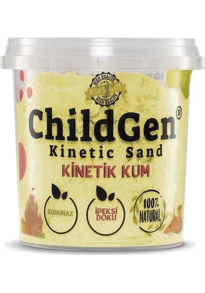 Childgen Doğal Kinetik Kum 500 Gr Sarı