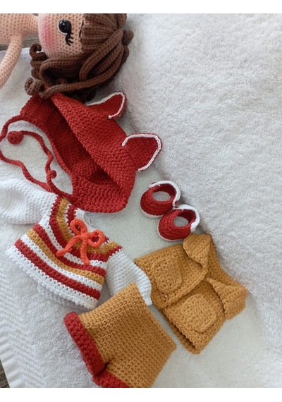 Amigurumi Bilge Bebek Çok Renkli