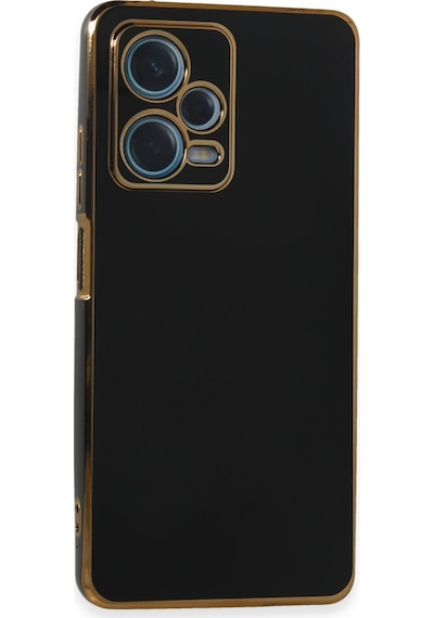 Note 12 Pro Plus Kılıf Volet Silikon - Siyah