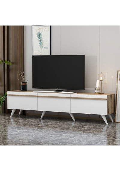 Valentina Tv Ünitesi Beyaz - Çırağan Beyaz-safir Meşe