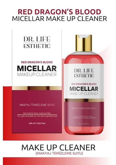 Dr. Life Esthetic Red Dragon S Blood Micellar Makyaj Temizleme Suyu 400 ML