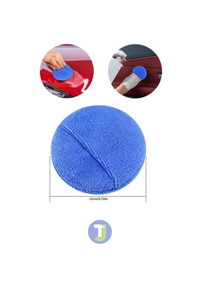 Technojet 5 Adet Mikrofiber Araba Yıkama Pasta Cila Süngeri Temizlik Eldiven Oto Wax Bakım Bezi