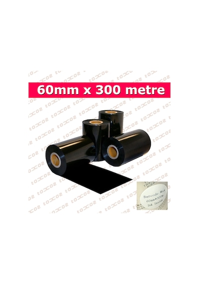 Opsys Wax Ribon Siyah Renk 60mm X 300m İçe Sarım In