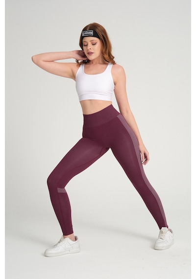 Gymhams Wind Serisi Mürdüm Kalçası Büzgülü Push Up Tayt