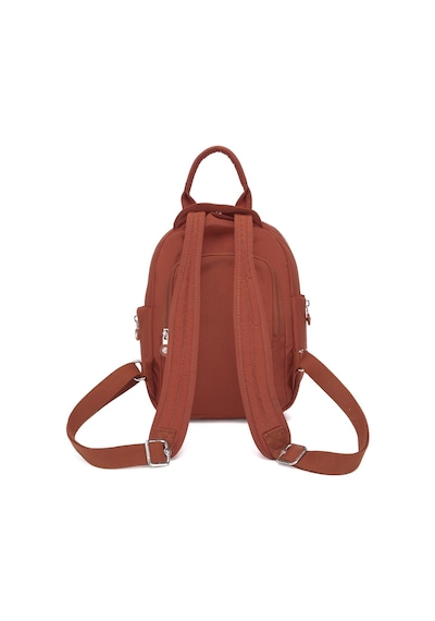 Smart Bags Küçük Boy Krinkıl Kumaş Kadın Sırt Çantası 3386 Kiremit