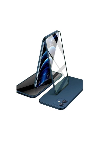 Apple iPhone Uyumlu 11 360 Derece Tam Kaplayan Cam Kapak Kılıf