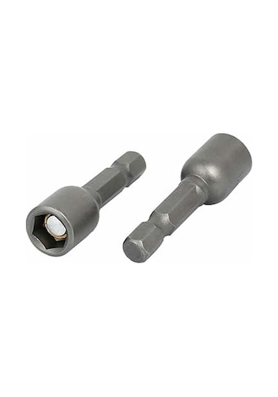 Meşem 8x45mm Lokma Bits Adaptör - Manyetik Somun Adaptörü 10 Adet