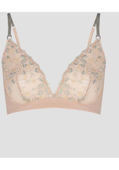 Glam Broderie Sütyen Latte