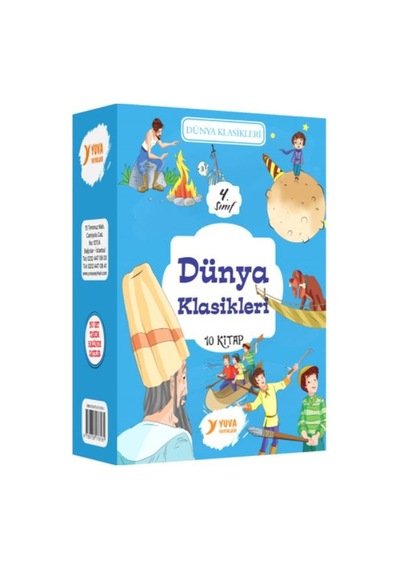 4. Sınıf Dünya Klasikleri Serisi 10 Kitaplık Set