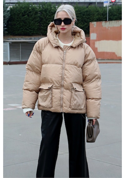 Madmext Bej Oversize Cepli Mont Mg1358-bej Bej