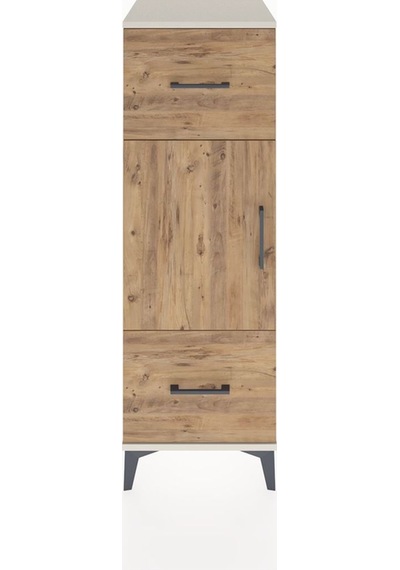 Hyperion Dolap 2 Raflı 2 Çekmeceli Tek Kapaklı 44x44x134 Aytaşı-çam Aytası