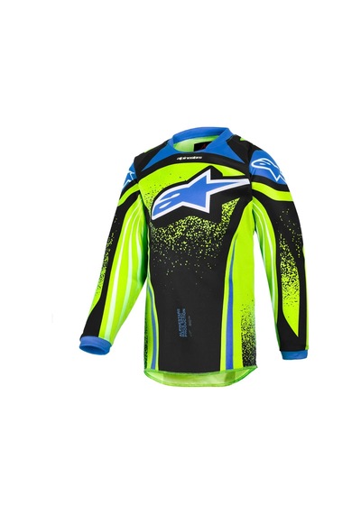 Alpinestars Kid Racer Nomur Çocuk Off-road Motosiklet Jerseyi Sarı Mavi