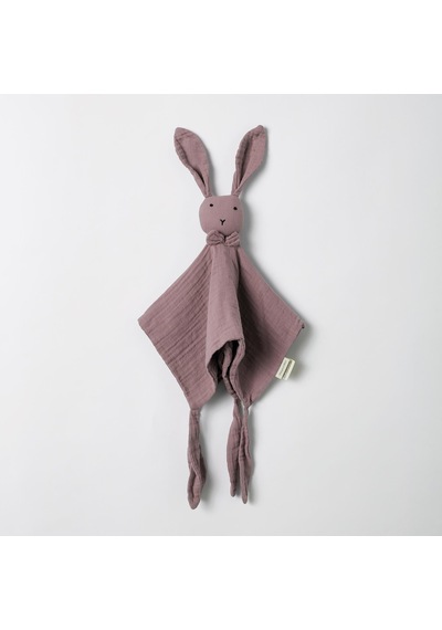 Organicera Organik Müslin Tavşan Uyku Arkadaşı, Dusty Rose