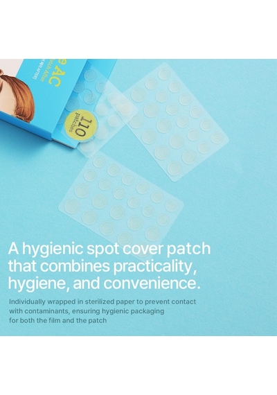 True Ac Spot Cover Patch After, Hidrokolloid Akne Bandı, Niacinamide Ve Çay Ağacı Yağı, 110 Adet, 10mm/12mm Diğer