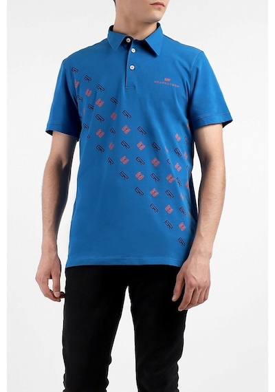 Bearraybon Erkek Polo Yaka T-Shirt-Saks (504684514) Saks