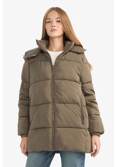 Defacto Su Geçirmez Regular Fit Kapüşonlu Parka F3557ax25wnkh402 Haki-kh402