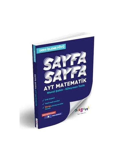 Ayt Matematik Sayfa Sayfa Ders İşleme Föyü