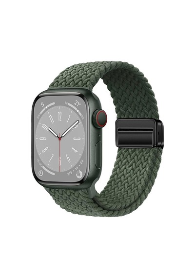 Apple Watch Uyumlu Hasır Kordon Örgü Tasarımlı, Ayarlanabilir Hafif Ve Konforlu Hasır Akıllı Saat Kayış