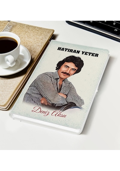 Bk Gift Kişiye Özel Ferdi Tayfur Hatıran Yeter Tasarımlı Beyaz Defter-1, Arkadaşa Hediye Kobitmeyencom33642 Bk Gift Renkli