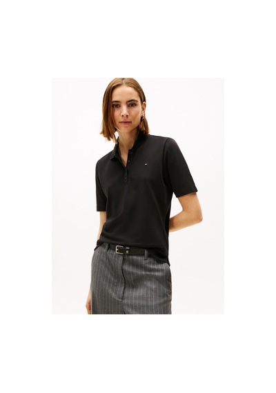 Siyah Kadın Standart Fit T-shirt 1985 Reg Pıque Polo Ss Black