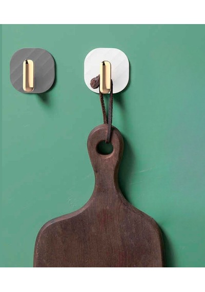 Buffer 2li Yapışkanlı Retro Askılık Dolap Kapak Kulpu Gri