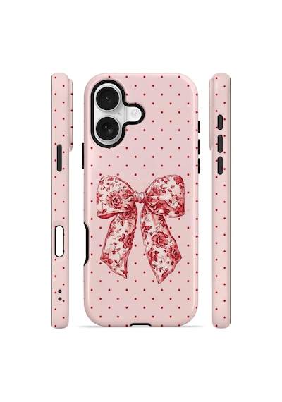 Velvoria Valestra Vintage Rose Bow Dot Apple Apple iPhone Uyumlu 16 Plus Darbe Korumalı Kılıf Valestra Select - Vintage Rose Bow Dot Velvoria Valestra Vintage Rose Bow Dot Apple Apple iPhone Uyumlu 16 Plus Darbe Korumalı Kılıf Valestra Select - Vintage Rose Bow Dot
