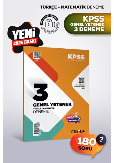2026 Kkpss Genel Yetenek 3 Deneme Sınavı 180 Soru Tamamı Video Çözümlü