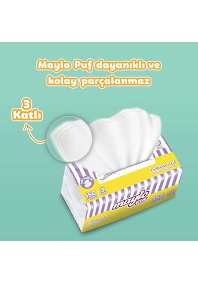 Maylo Puf Mendil 150'li Tek Paket