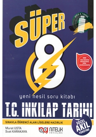 NİTELİK 8. Sınıf Yeni Nesil Süper İnkılap Tarihi Soru Kitabı