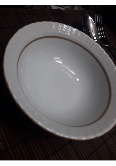 Kütahya Porselen 13cm 6'lı Yaldızlı Kase