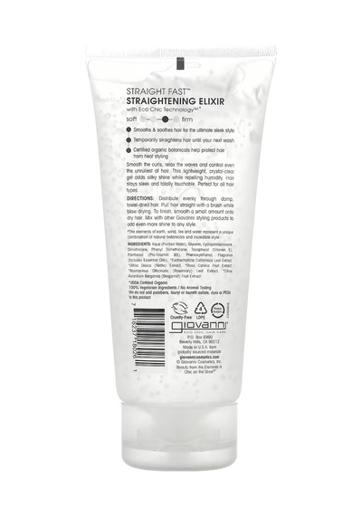 Giovanni Straight Fast Saç Düzleştirici Jel 200 ML
