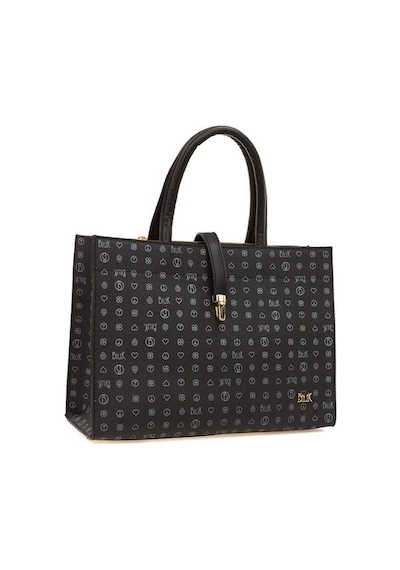 Bilik Deri Monogram Siyah Kadın Omuz Çantası Sym 517-mg 001