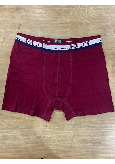 Tutku Elit Erkek Modal Boxer / 6 Adet Bordo