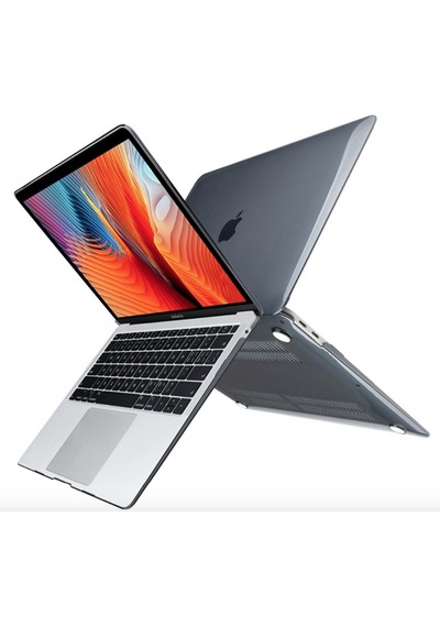 Arabulalaca Apple Macbook Uyumlu Air 13.6 Inç A3449 A3240 A3113 A2681 M2 / M3 / M4 / M5 Kılıf Hardcase Kapak Parlak Siyah