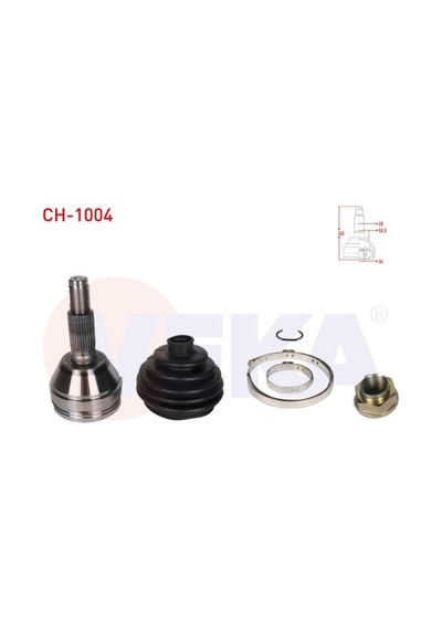 Chevrolet Epıca V250 2.0 D 28x34x55,50 Uzunluk 165mm 2007-2011 Aks Kafası Sol-sağ Ön Dış 96639350