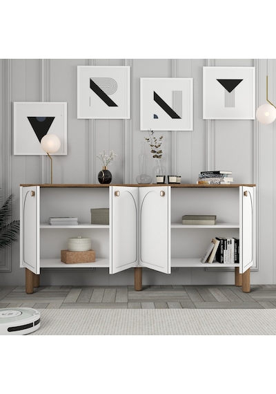 Bohem 3 Lü Salon Takımı - Beyaz Beyaz
