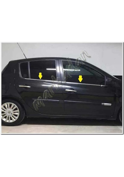 Woc Chrome Renault Clio 3 Hb Krom Cam Çıtası 2006-2011 4 Parça  Pa