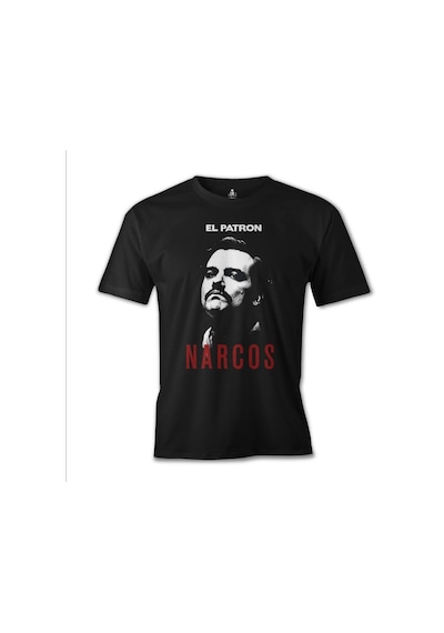 Narcos - El Patron Siyah Erkek Tshirt