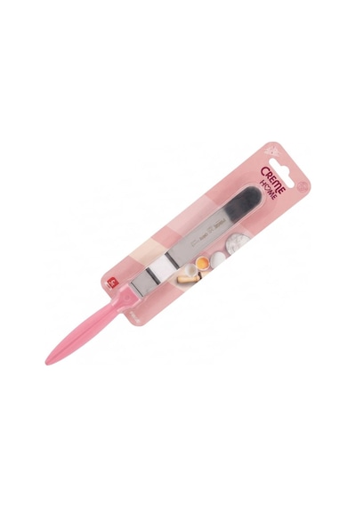 Pasta Paleti Kıvrık 15 Cm Pembe Krema Sürme Ve Pasta Dekor Spatulası Diğer