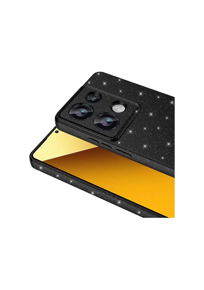 Xiaomi Redmi Note 13 Pro 4g Kılıf Kamera Korumalı Simli Silikon Üstün Koruma Pazarplus Beyaz