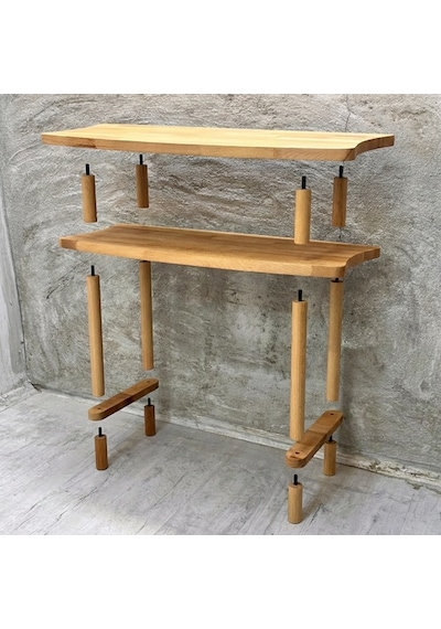 60x38x77 Cm Aynalı Masif Kayın Dresuar Modern İskandinav Antre Konsolu & Makyaj Masası Meşe Meşe 60x38x77 Cm Aynalı Masif Kayın Dresuar Modern İskandinav Antre Konsolu & Makyaj Masası Meşe Meşe