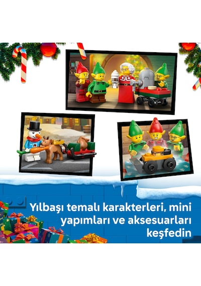 LEGO® City 2026 Yılbaşı Takvimi 60510 - 5 Yaş ve Üzeri Çocuklar için 24 Sürpriz İçeren Yaratıcı Oyuncak Yapım Seti (252 Parça)
