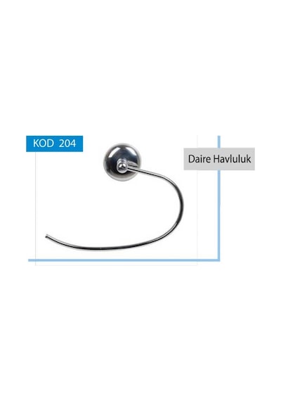 Daire Metal Havluluk Royaleks-taç204 Ahşap