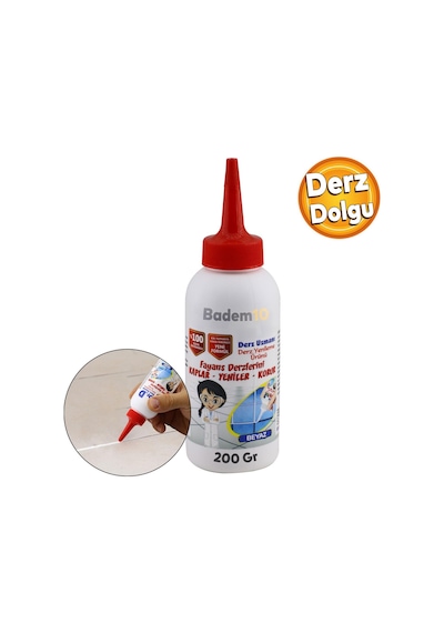 Derz Dolgu Fayans Seramik Mermer Yer Duvar İçin Tamir Derz Yenileme Dolgusu Beyaz 200 Gr