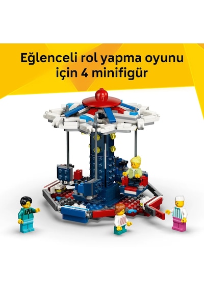 LEGO® Creator 3’ü 1 Arada İkonik Dönme Dolap 31389 - 8+ için UFO Yolculuğu veya Atlıkarınca Olabilen Oyuncak Yapım Seti (916P)